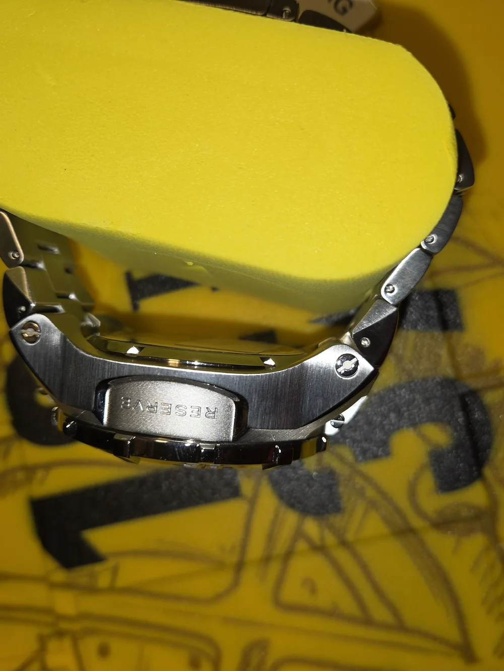 Invicta Men’s Reserve, Silver Watch with Teal Dial Chronograph